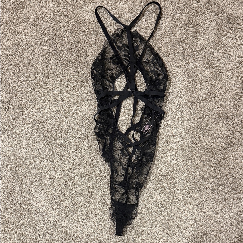 Victoria's Secret Elegant Black Lace Lingerie